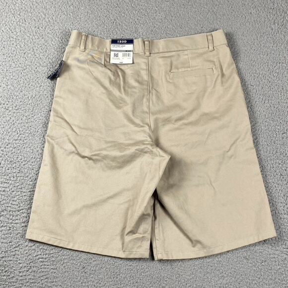 Izod Natural Stretch Husky Robusto Chino Shorts Women's Size 20 Beige New - Picture 10 of 11